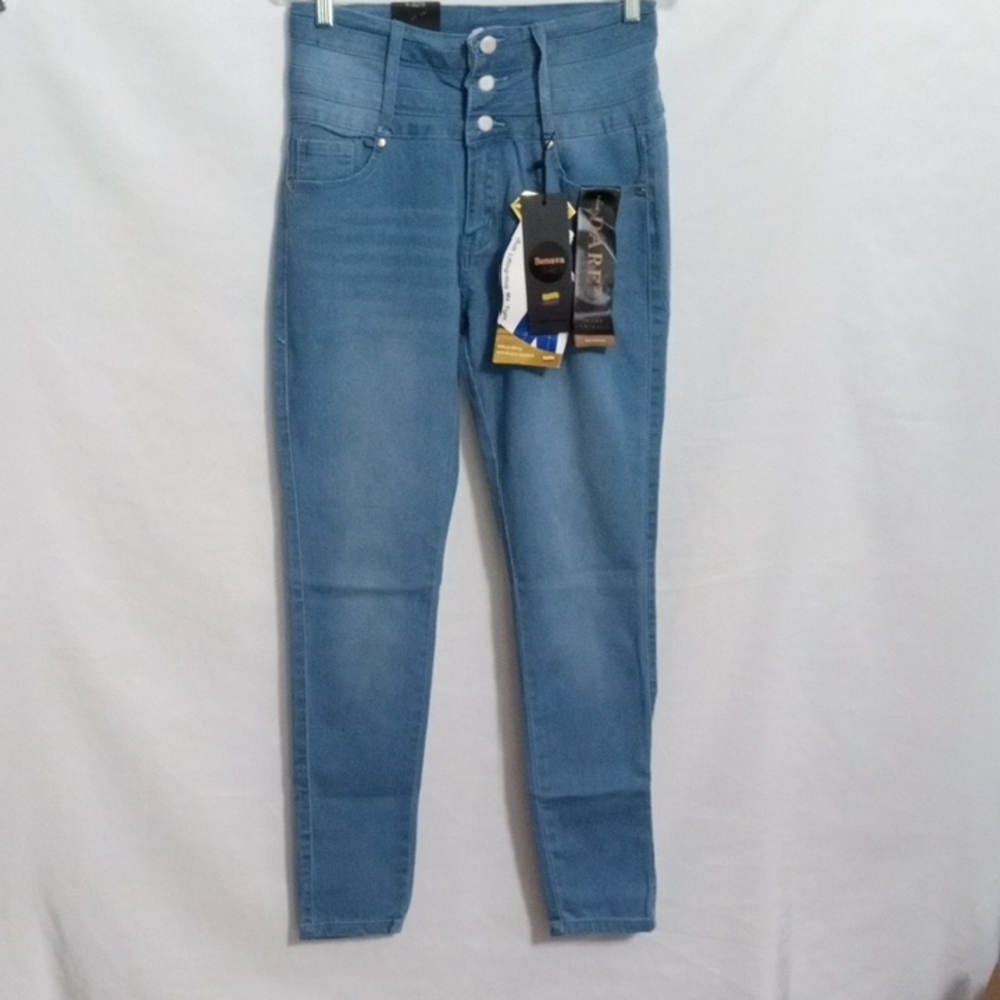 Benava High-Waisted Button Fly Skinny Jeans Size 9